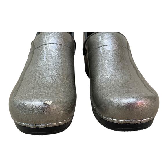 Sanita Professional Metallic Silver Patent Leather Womens Work EU 35 US 4 - Picture 9 of 16